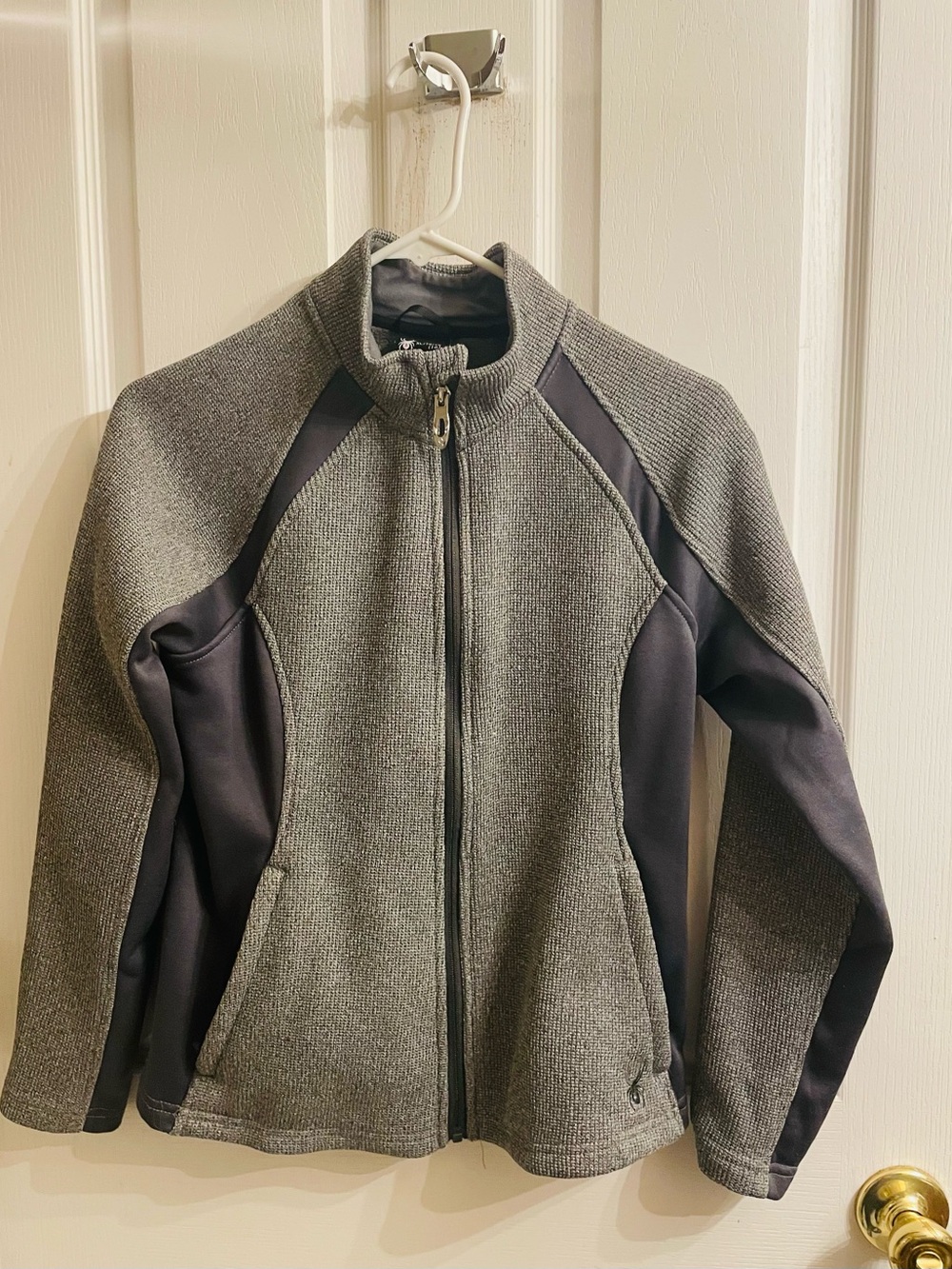 Spyder Like New Kids Grey and Dark Grey Utility Jacket